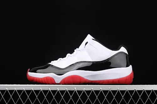 All Categories Air Jordan Jordan Series Basketball Shoes Air Jordan 11 Pure Original Version Air Jordan 11 Retro Low AJ11 Joe 11 Patent Leather Black Red Low Top Real Standard Real Carbon AV2187-160